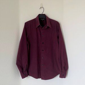 EXPRESS - Men's 1MX Dress Shirt, Plum, Small